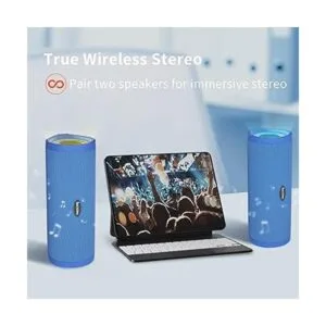 HEYSONG Altavoz Bluetooth portátil ducha inalámbrica_5