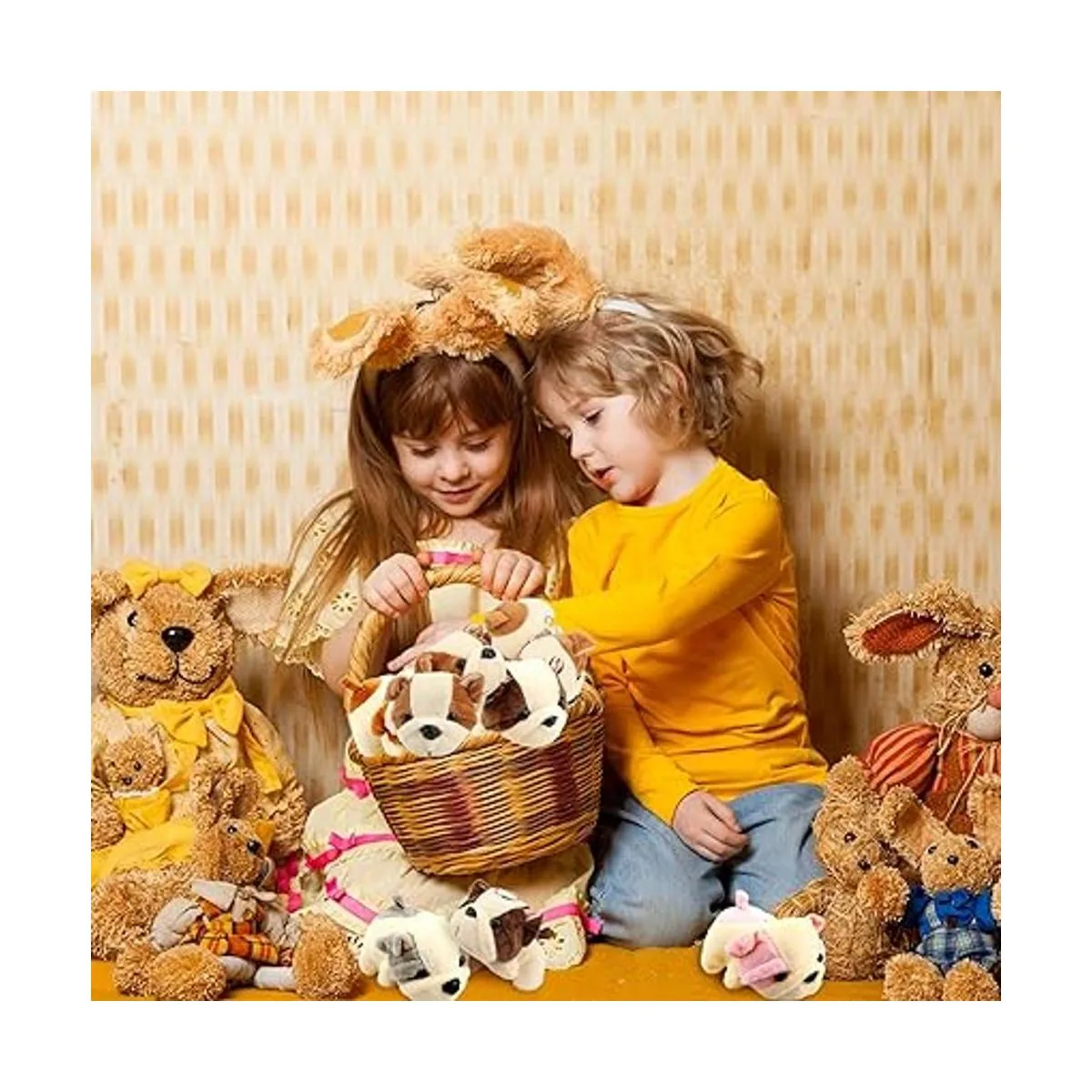 Cotiny 16 piezas de juguete de peluche lindo para perro de_6