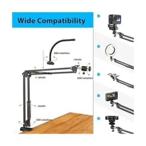 Soporte de cámara superior con anillo de luz soporte de_5