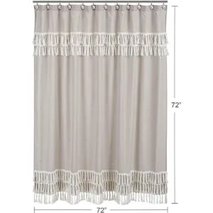 Sweet Jojo Designs Cortina de baño bohemia de tela de_5