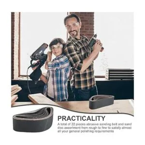 Paquete de 24 correas de lijado de 4 x 36 pulgadas grano_4