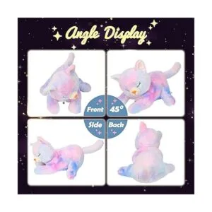 Hopearl Gato de peluche con luz LED para mamá gato con 3_3