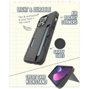 Smartish Funda tipo cartera para iPhone 14 Pro Max Wallet_3