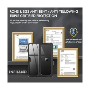 INFILAND Surface Pro 9 funda transparente multiángulo a_2