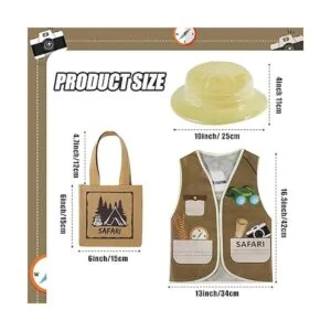 Juego de 24 piezas para fiestas de safari para niños_3