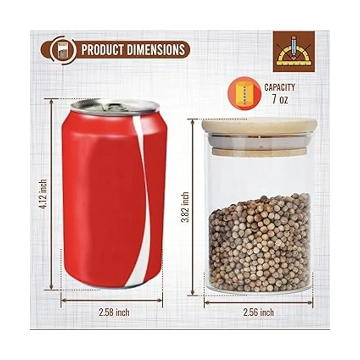 PreZervers 12 frascos de vidrio de borosilicato 7_3