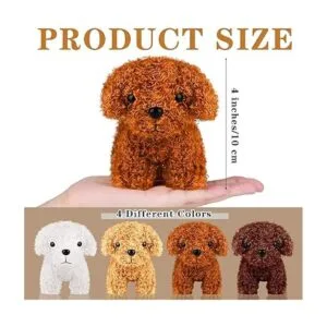 Elcoho 16 piezas de 4 pulgadas mini perros de peluche con_2