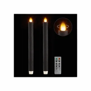 CozierGlow Flameless Taper Candles Flickering with Remote_1