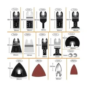 CONNOO Juego de 96 hojas de sierra oscilantes cuchillas_6