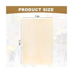 Paquete de 15 paneles de lona de madera sin terminar 11.8_3