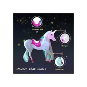 BETTINA Magical Lights Unicom y muñeca de princesa juego_2