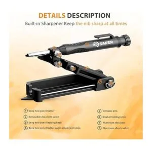 Saker herramienta multifunción de escritura para lápiz de_4