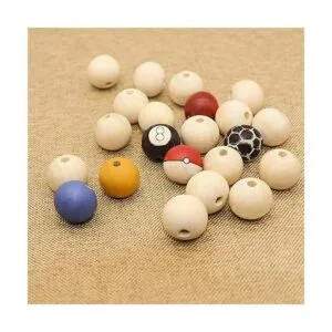 THYSSEN 1000 cuentas de madera de 0.787 in para_4