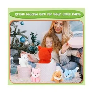 Juego de 5 juguetes de peluche de zorro 1 animal de_6