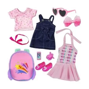 Ecore Fun Muñeca negra de 14.5 pulgadas juego de muñecas_2