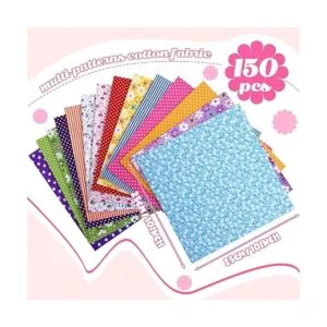 Paquete de 150 piezas de tela de algodón de 10 x 10_2