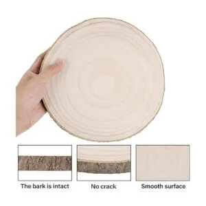 Prsildan 4 piezas grandes de madera natural 10 11.5_3