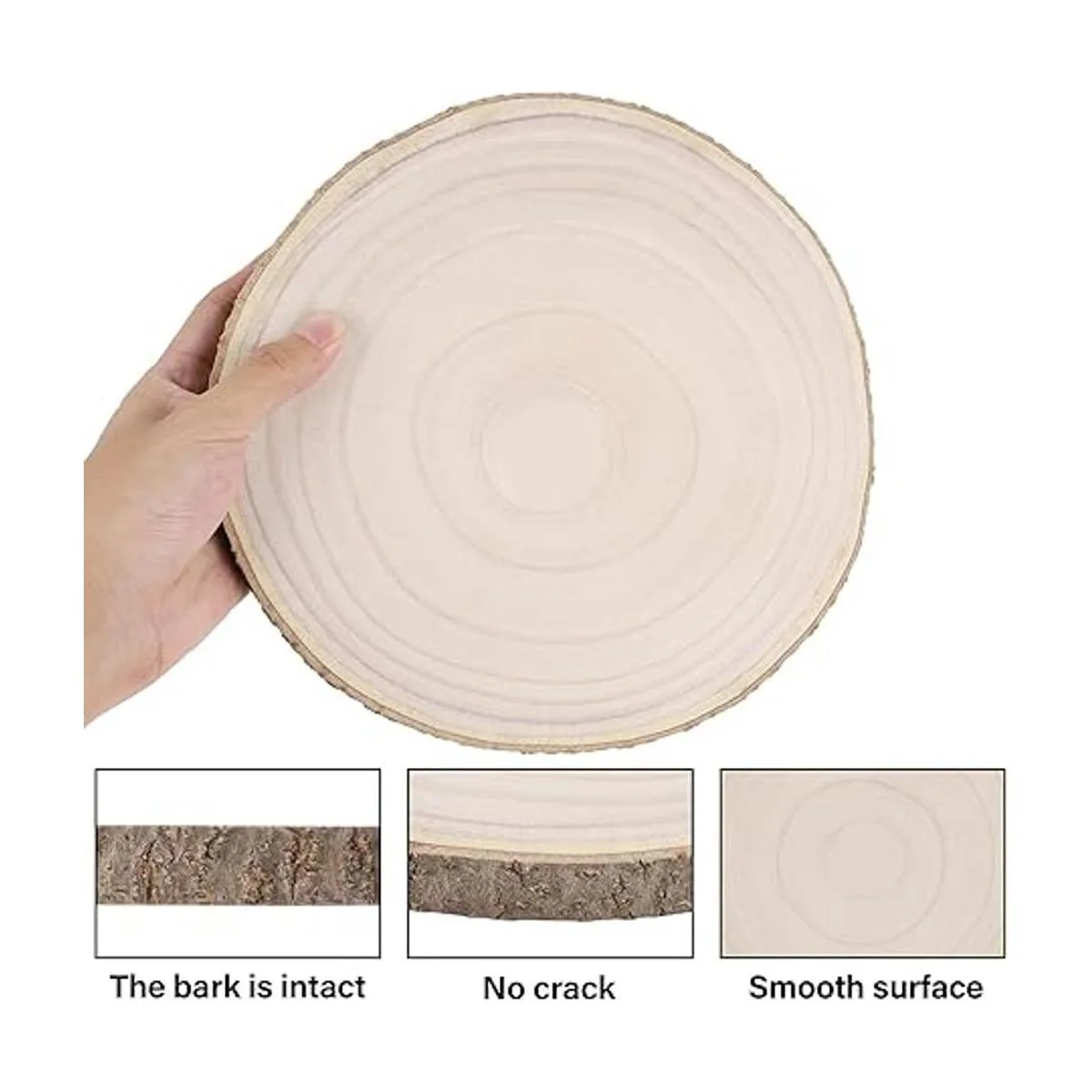 Prsildan 4 piezas grandes de madera natural 10 11.5_3