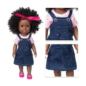 Ecore Fun Muñeca negra de 14.5 pulgadas juego de muñecas_4