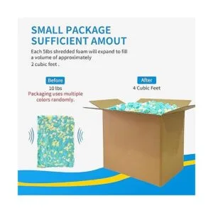 Relleno de espuma viscoelástica triturada de 10 libras_3