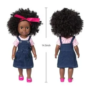 Ecore Fun Muñeca negra de 14.5 pulgadas juego de muñecas_3