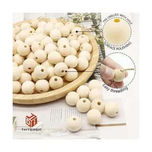 THYSSEN 1000 cuentas de madera de 0.787 in para_3