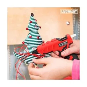 LIVOWALNY Pistola de pegamento caliente inalámbrica para_6