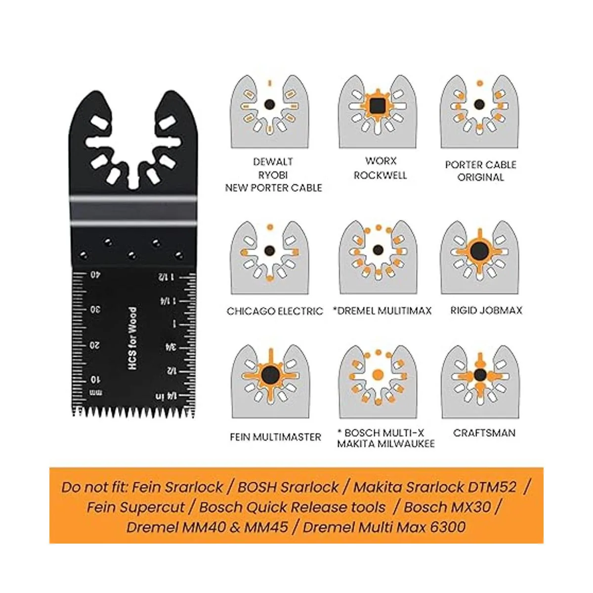 CONNOO Juego de 96 hojas de sierra oscilantes cuchillas_2