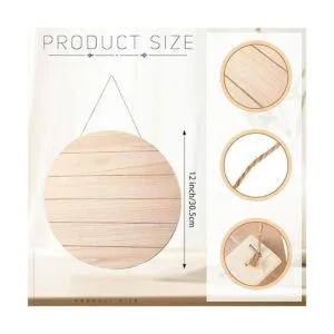 6 piezas redondas de madera sin terminar de 12 pulgadas_3