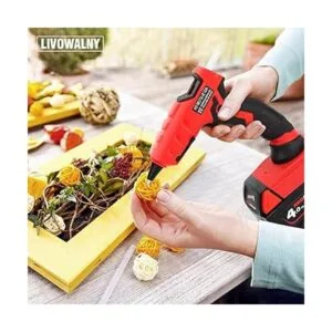 LIVOWALNY Pistola de pegamento caliente inalámbrica para_5