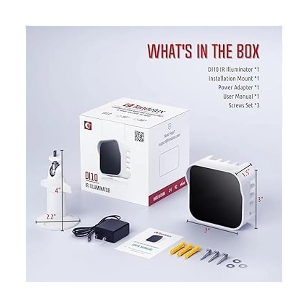 Tendelux Iluminación IR DI10 Luz de inundación_6