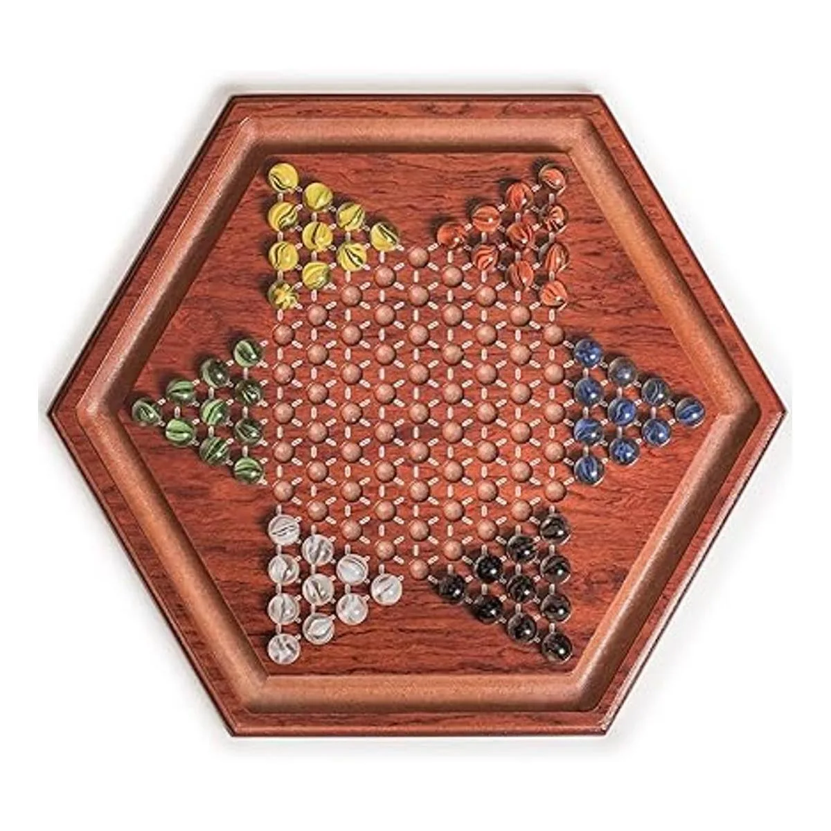 Yellow Mountain Imports Juego de mesa Halma de madera de_3