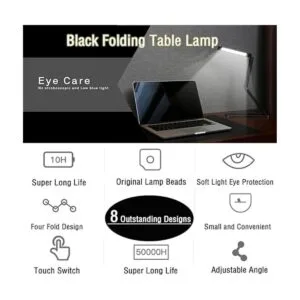 LEDHOLYT Lámpara de escritorio LED plegable delgada_3