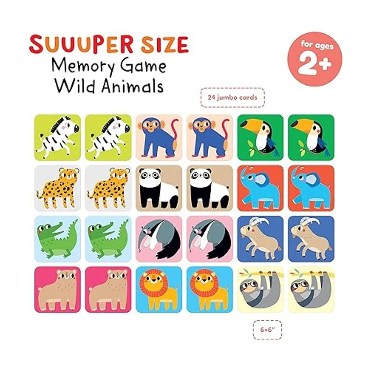 Banana Panda Juego de memoria de tamaño Suuuper con_4