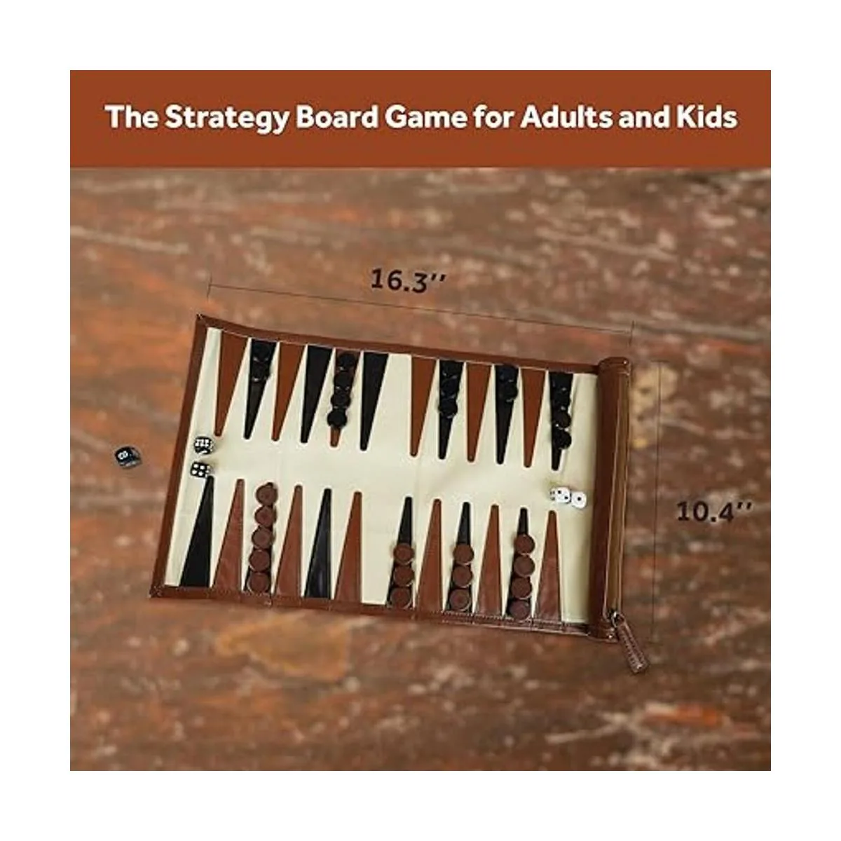 YOBRO Backgammon Juego de mesa para adultos clásico de_6