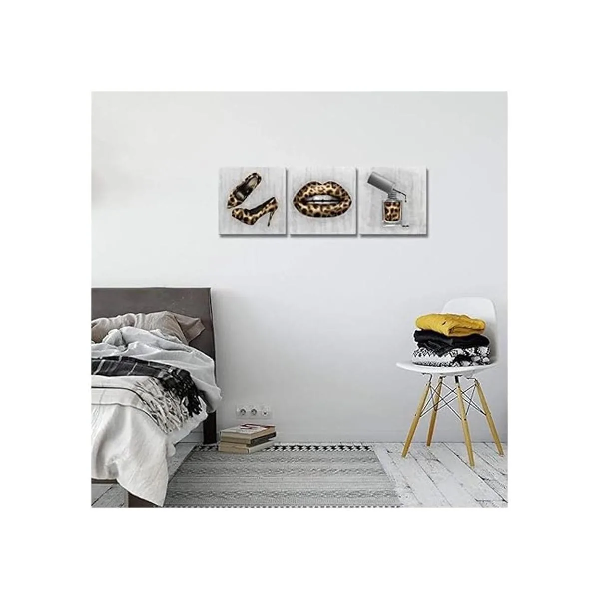 Derkymo 3 piezas de maquillaje para decoración de pared_3