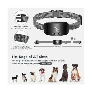 NBJU Collar antiladridos para perros collar de_4