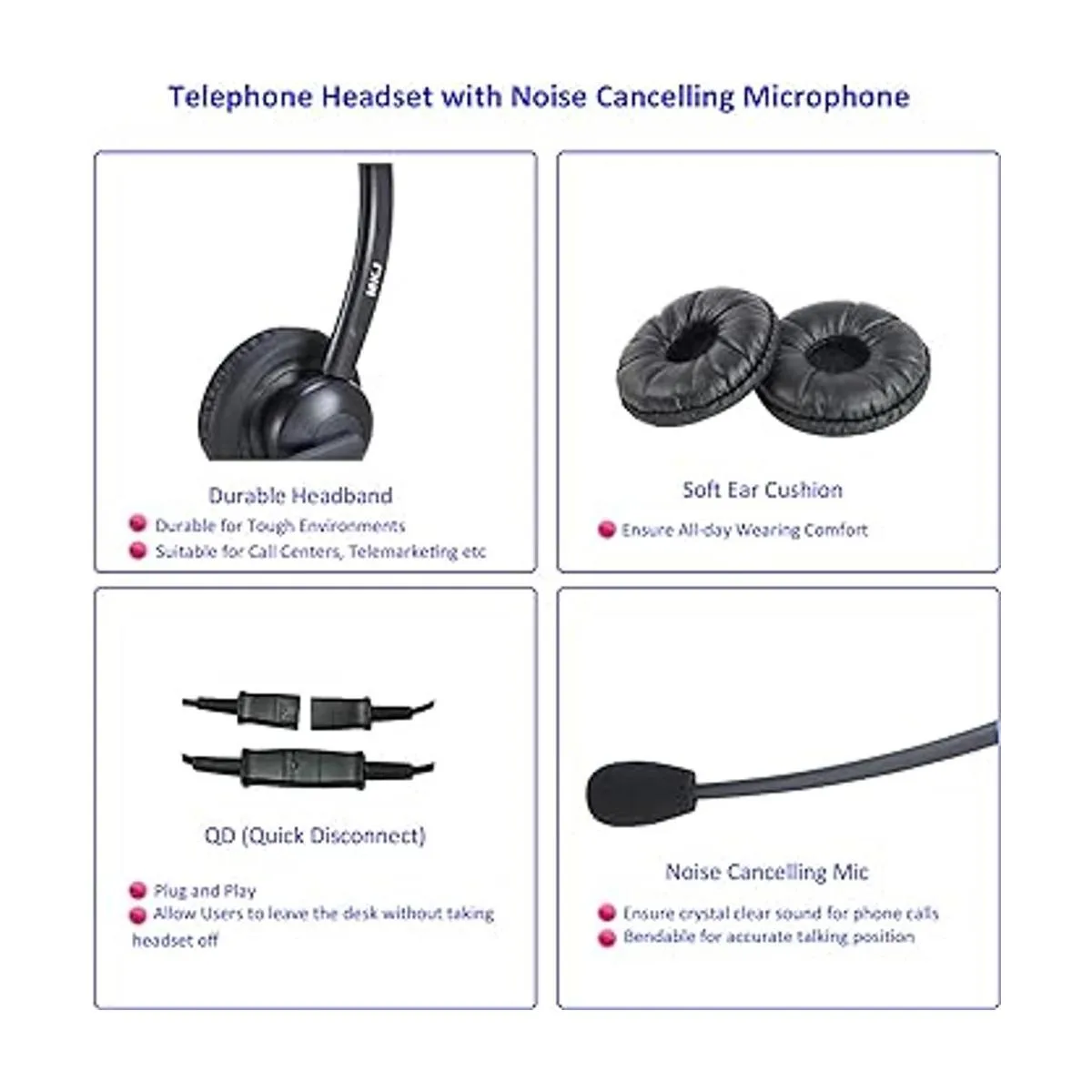 Auriculares de teléfono con cable de 0.098 in para_5