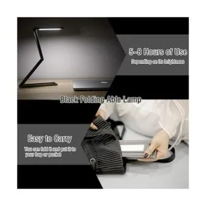 LEDHOLYT Lámpara de escritorio LED plegable delgada_2