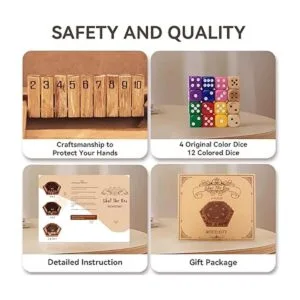 WOOD CITY Juego de madera para 2 a 6 jugadores juego de_3