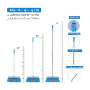 YONILL Juego de escoba y recogedor para el hogar escoba_4