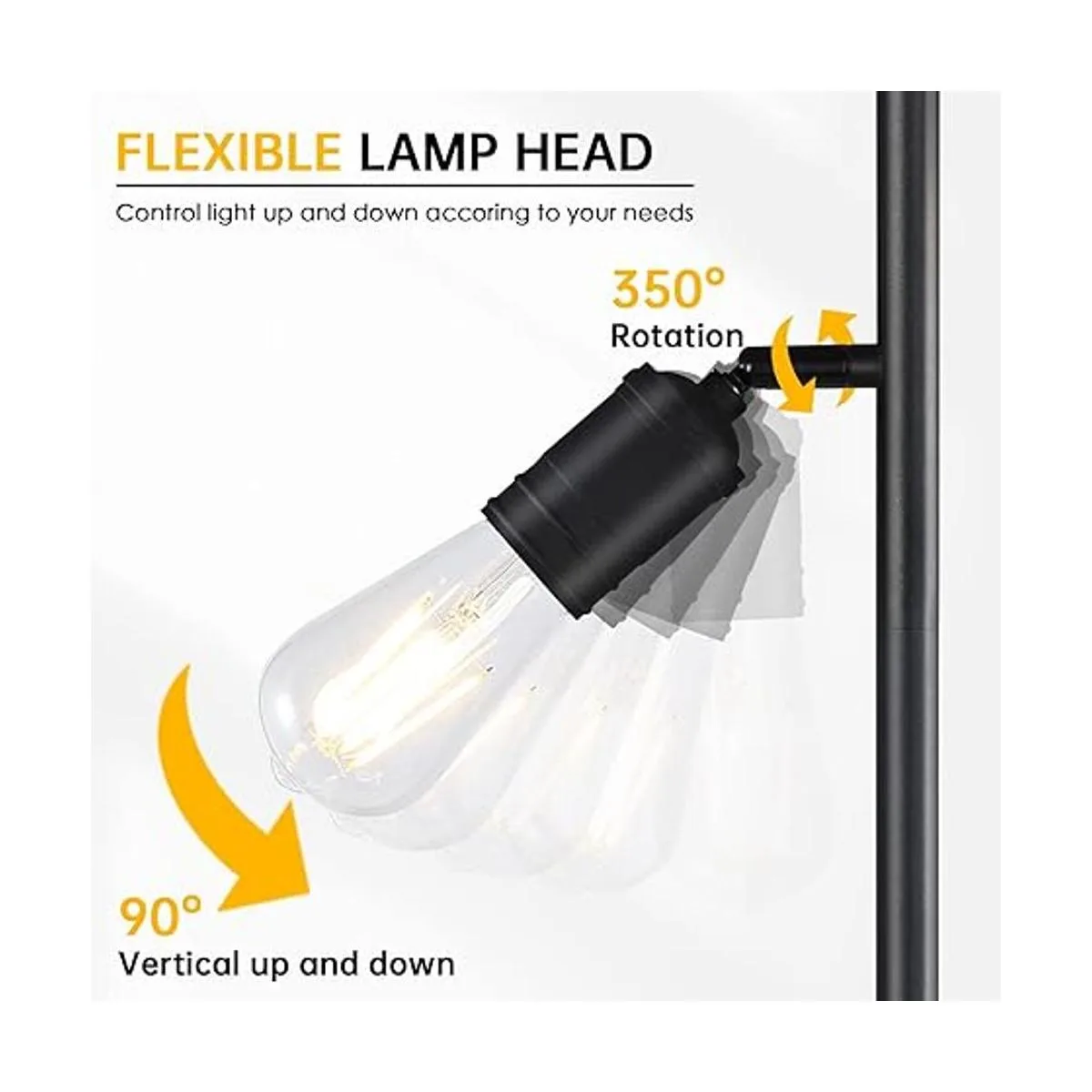 Bricosmocon Lámpara de pie industrial lámpara de pie_4