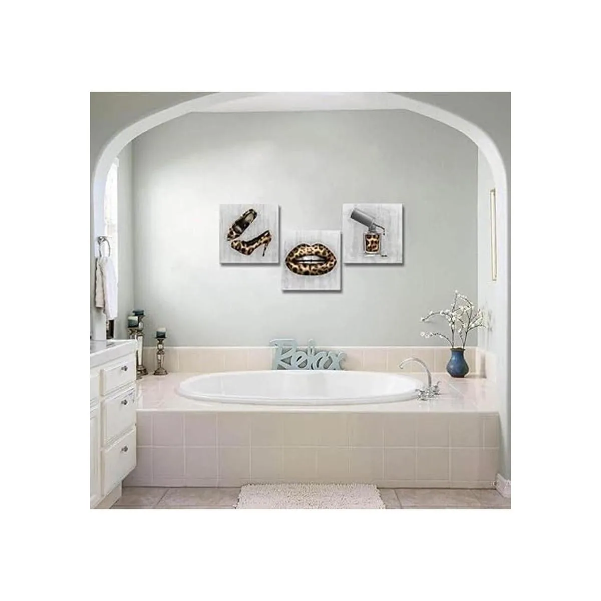 Derkymo 3 piezas de maquillaje para decoración de pared_4