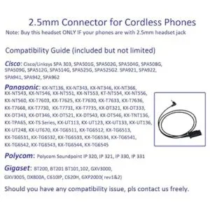 Auriculares de teléfono con cable de 0.098 in para_6