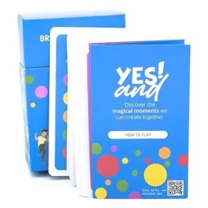 Yes and Improv Comedy Card Game Family Friendly Party_2
