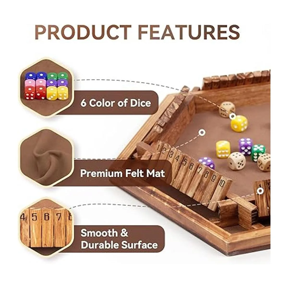 WOOD CITY Juego de madera para 2 a 6 jugadores juego de_4