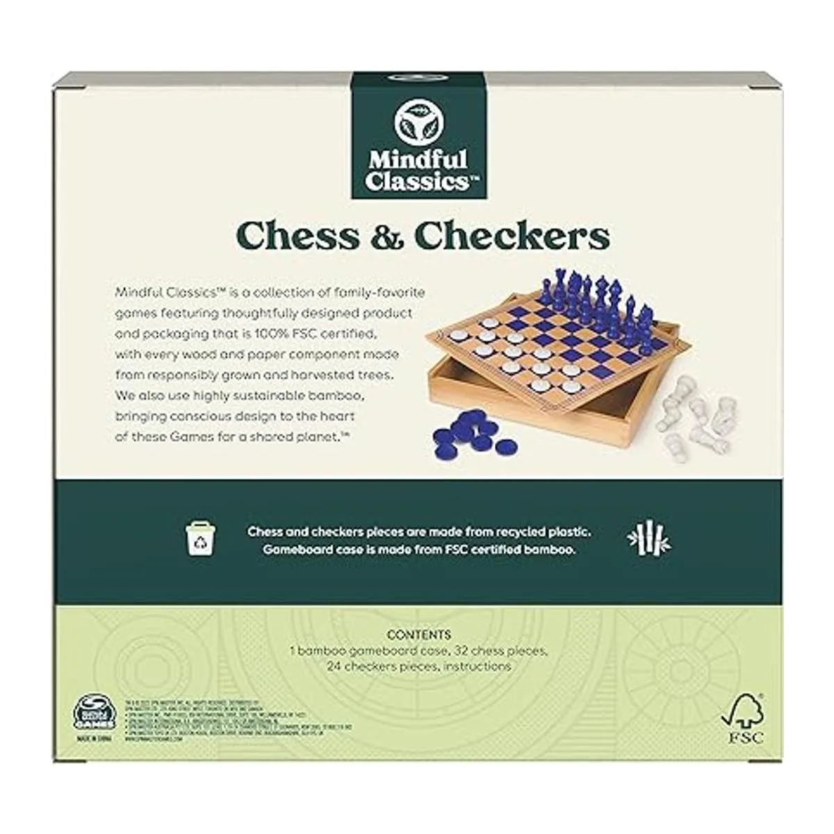 Mindful Classics juego de mesa de ajedrez con caja de_6