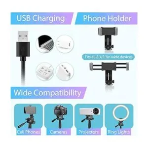 Sensyne Anillo de luz de 12 pulgadas con trípode para_5