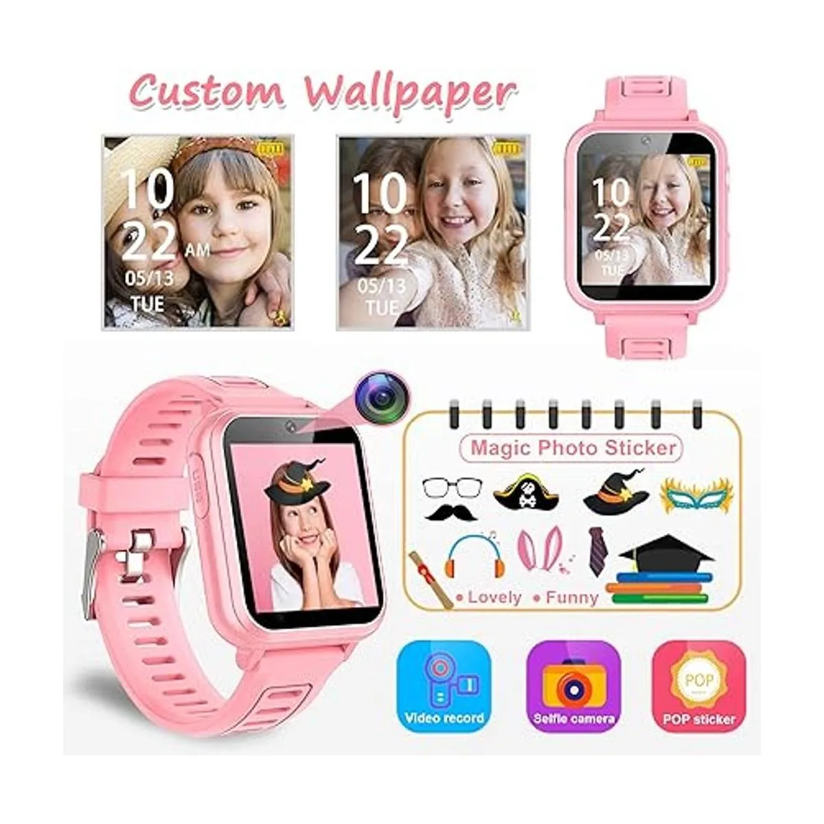 Reloj inteligente para niños regalo para niñas de 5 a 12_4