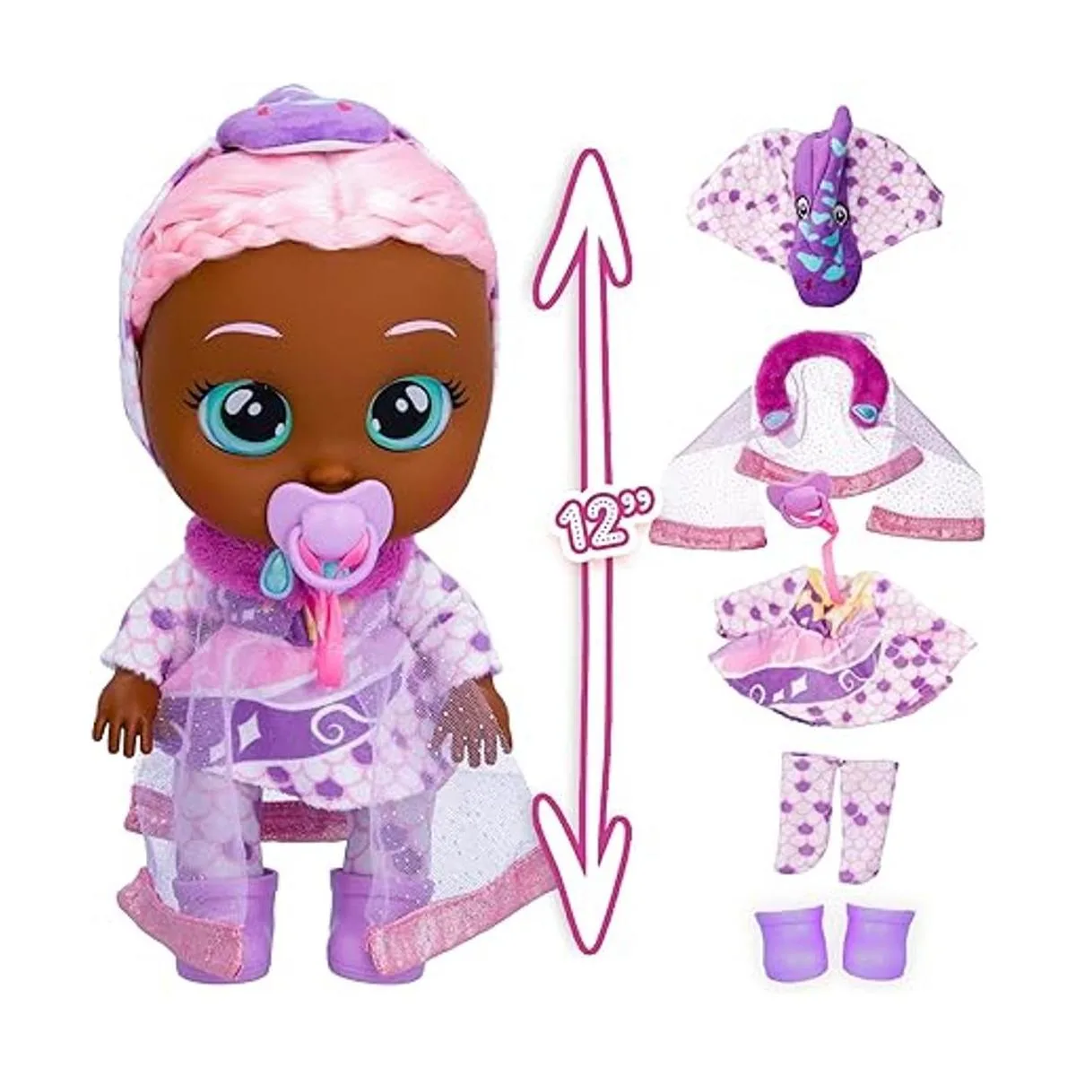 Cry Babies Kiss Me Princess Ivy Muñeca de bebé de 12_3